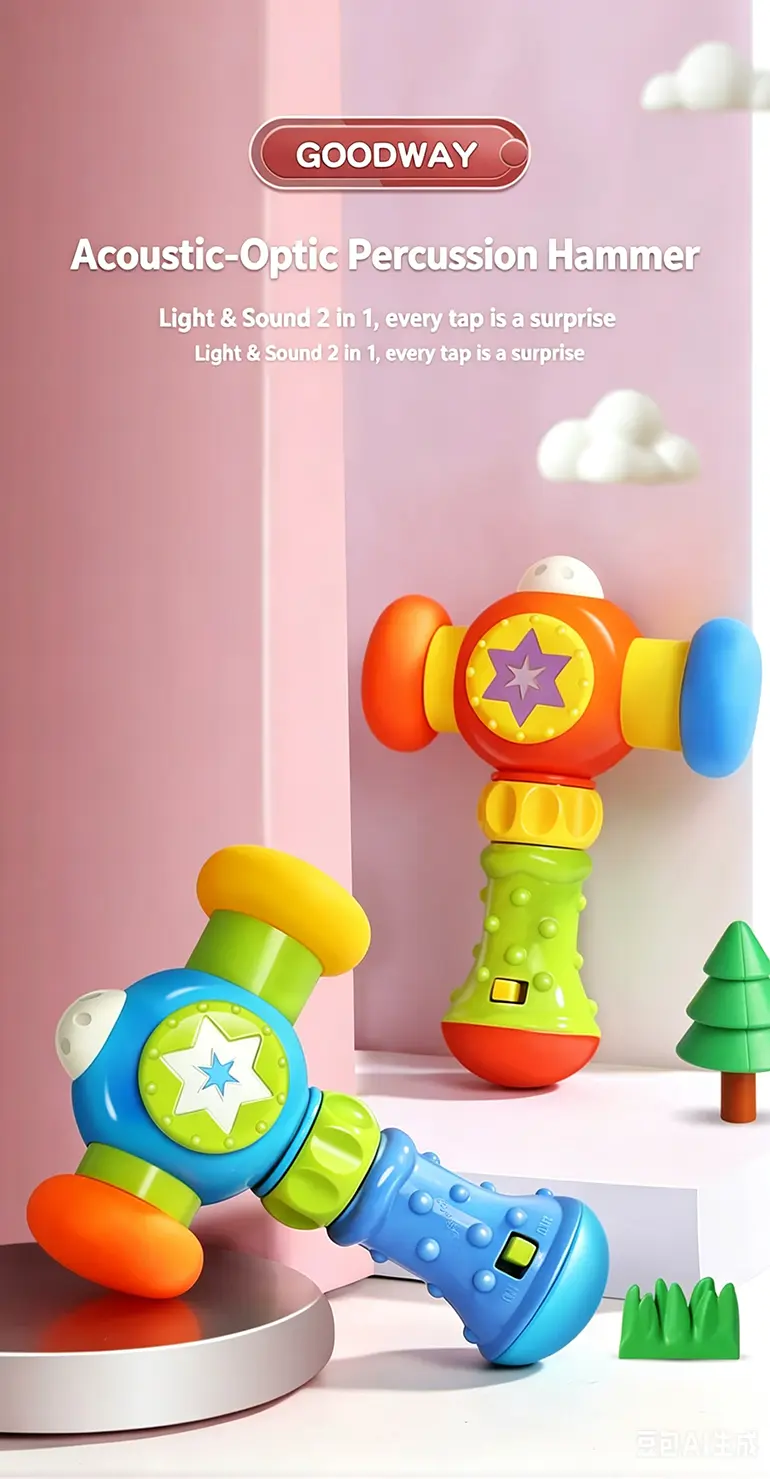 Infant Rattles Activity Hammer Toy, Best-Selling Toy For European Market (TG2109724) — product detail panel 1