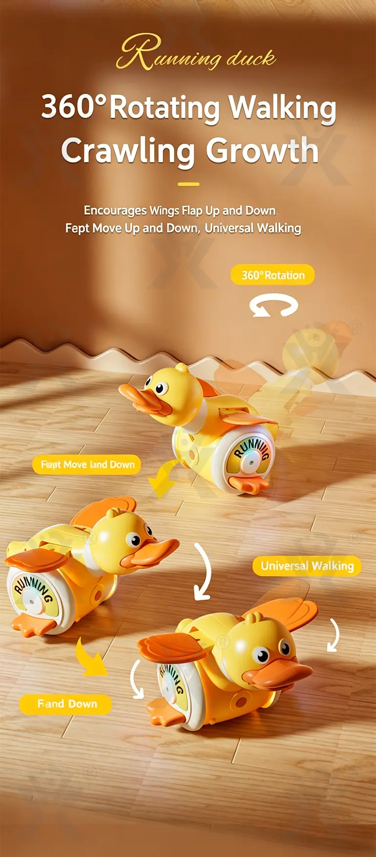 360 Degree Rotating Electric Duck Toy, Best Seller in European Market (TG5303249) — product detail panel 5