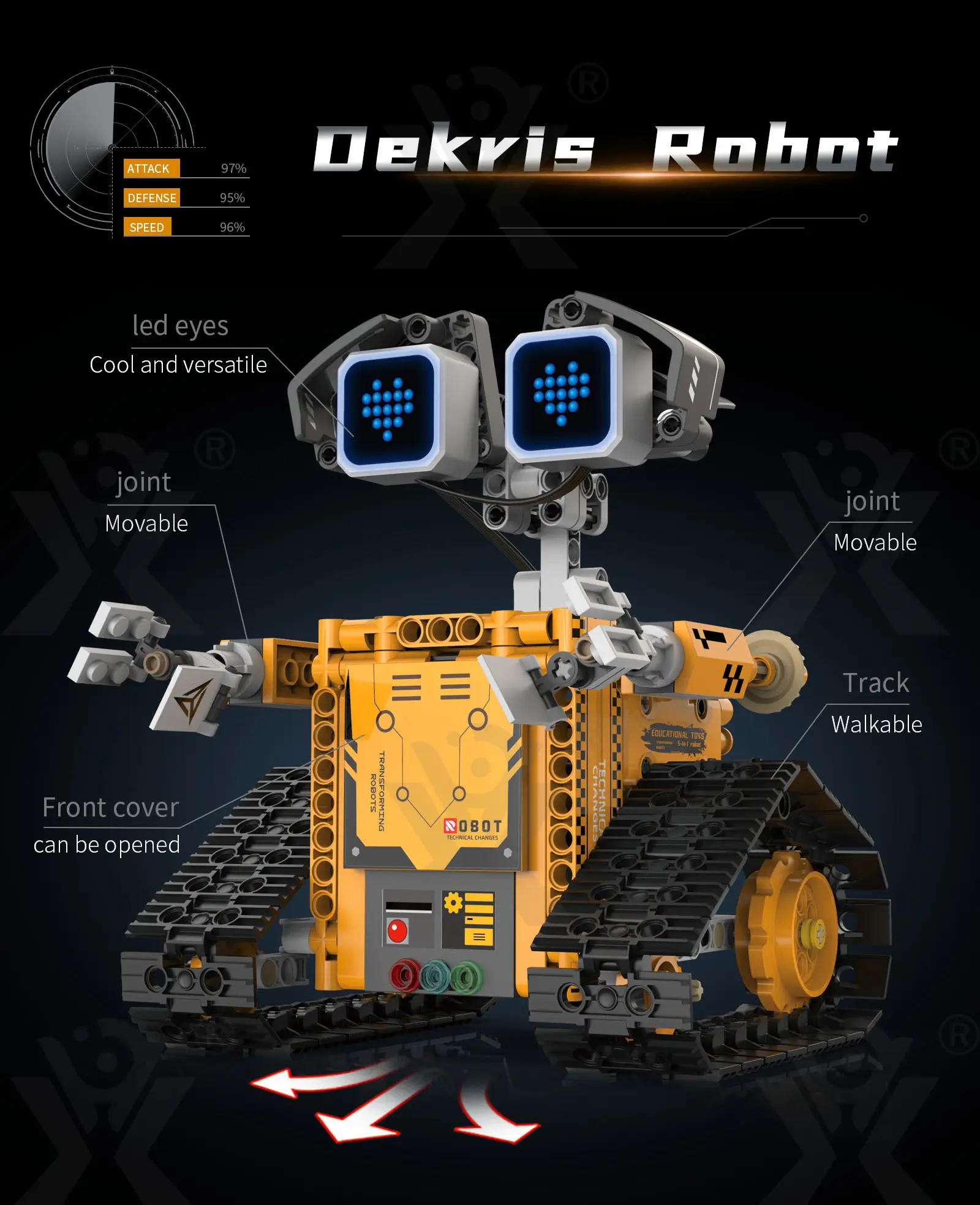 STEM Robot Building Kit, 5-in-1 Robot, Programmable, Remote & App Control (TG5063053) — product detail panel 5
