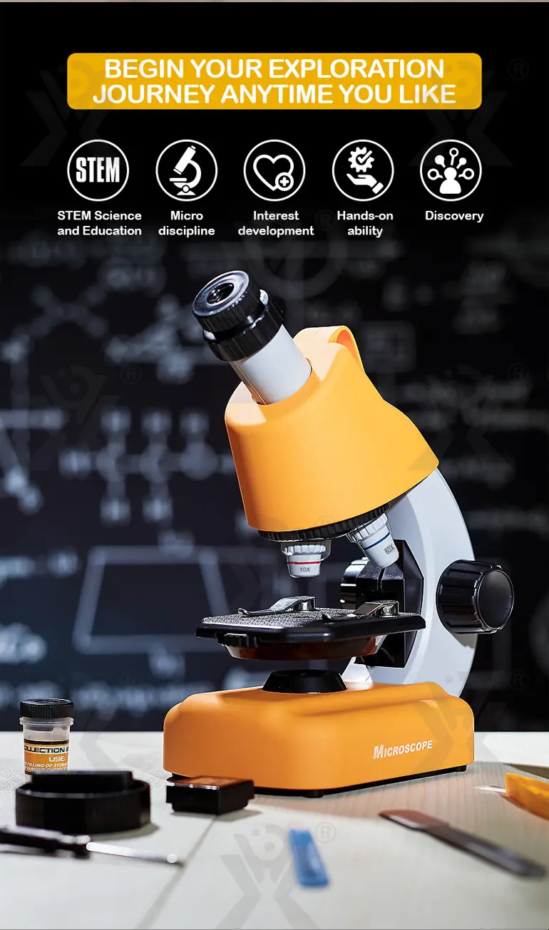 Scientific Microscope Toy, LED 100X-1200X Magnification (TG1672615) — product detail panel 2
