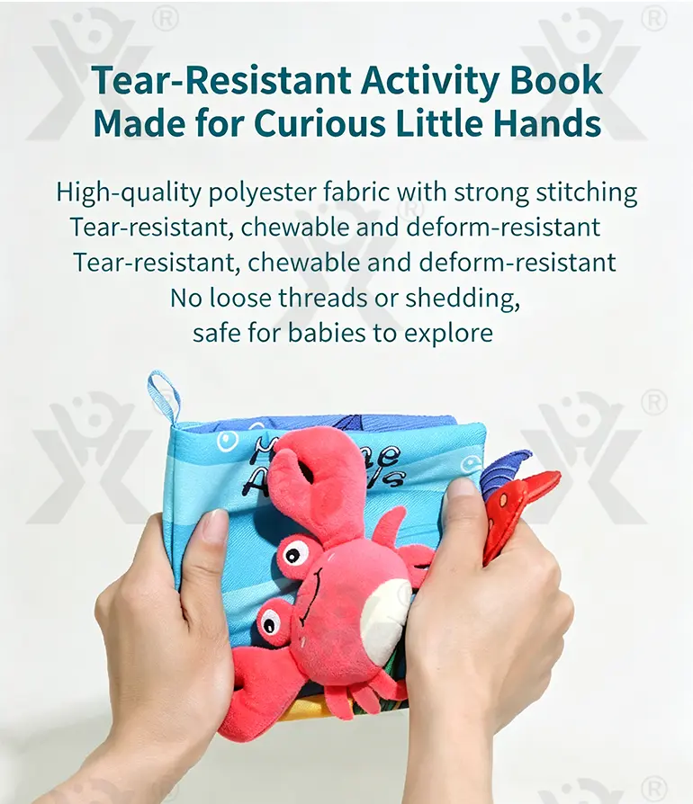 Animal Soft Books with Crinkle Tails, Early Education Toy Supplies (TG4498617) — product detail panel 8