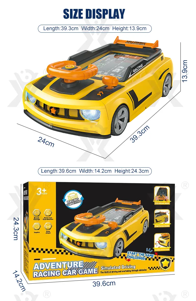 Racing Adventure Game Steering Wheel Toy with Music and Light (TG4487495) — product detail panel 7