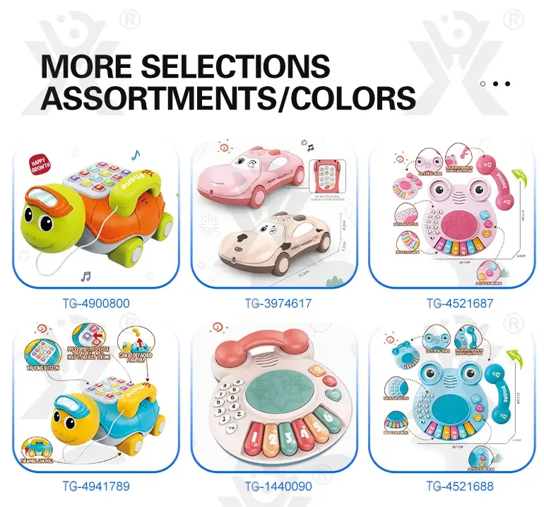 Cartoon Turtle Pull String Phone Toy, Baby Phone Toy Wholesale Supply (TG4900800) — product detail panel 7