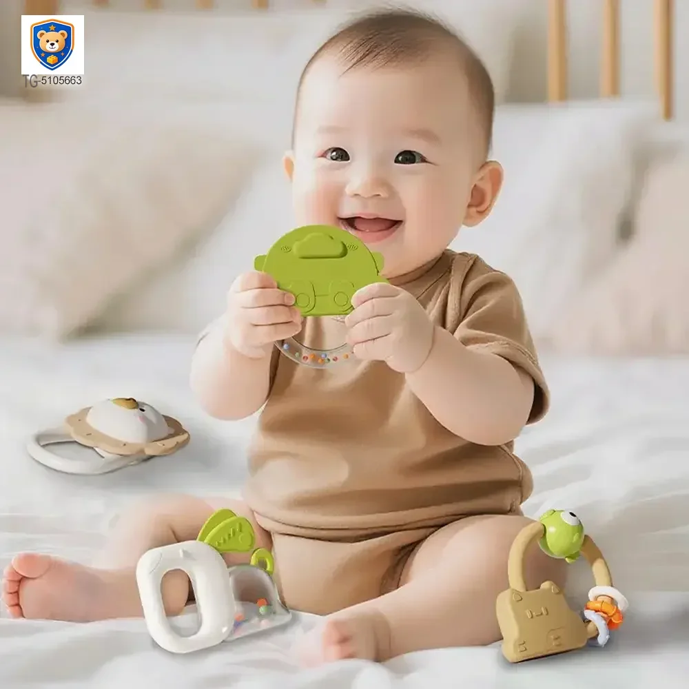 Baby Rattles Teethers Set with Storage Box, Infant Sensory Toys-toys for babies 6-12 months — product view 2