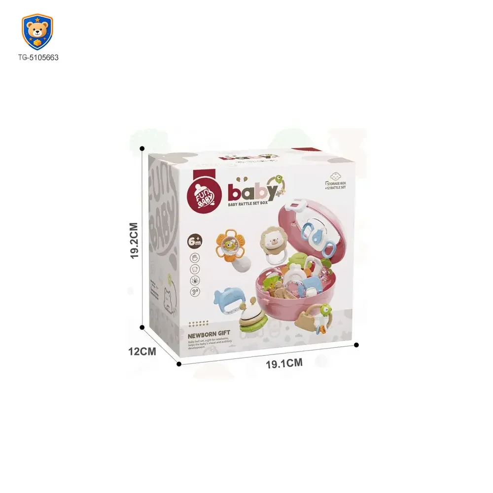 Baby Rattles Teethers Set with Storage Box, Infant Sensory Toys-toys for babies 6-12 months — product view 6