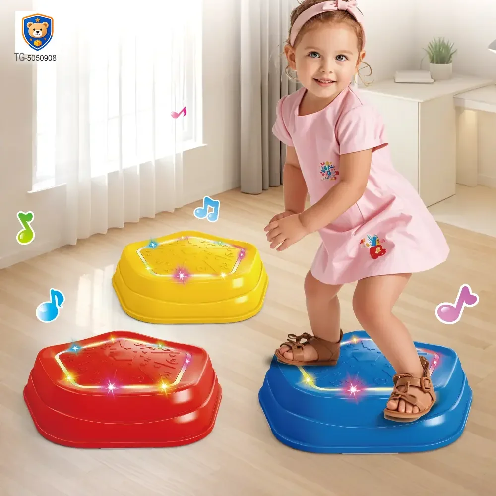 Balance Sensory Stepping Stones Indoor Outdoor Play With Light & Music-Baby Toys Wholesale — product view 2