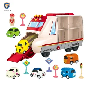 Carrier Vehicles Toy, Multifunctional Buttons, Colorful Music and Lighting