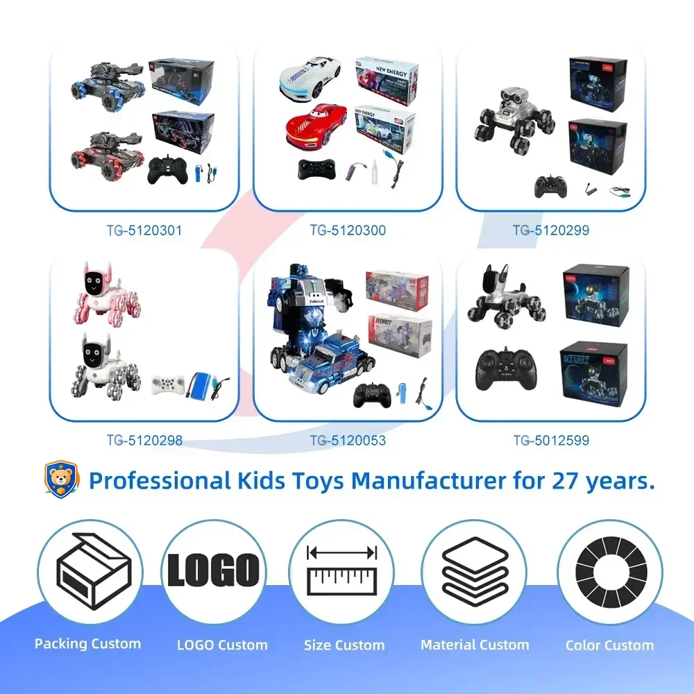 Intelligent Voice Control Eight-Wheel Stunt Robot Dog with Light and Music — product view 5