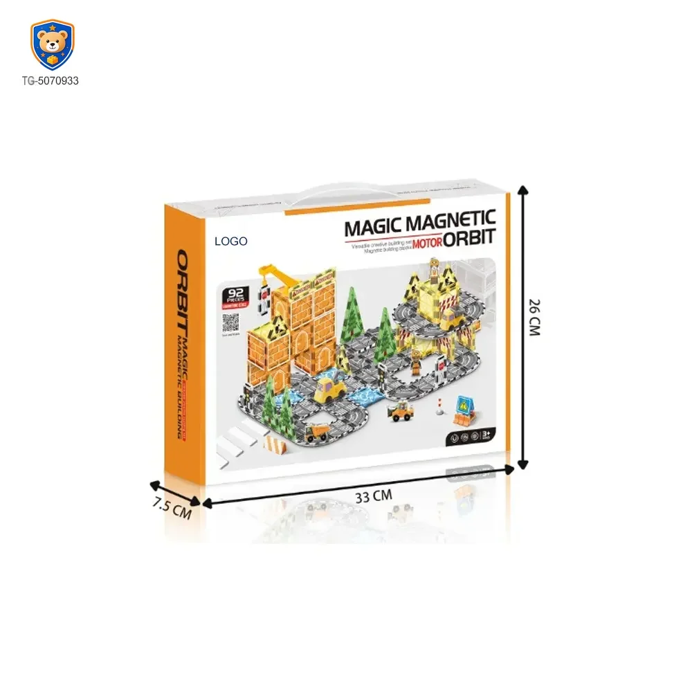 Engineer Magnetic Tile Sets For Kids, STEM Montessori Toy — product view 3