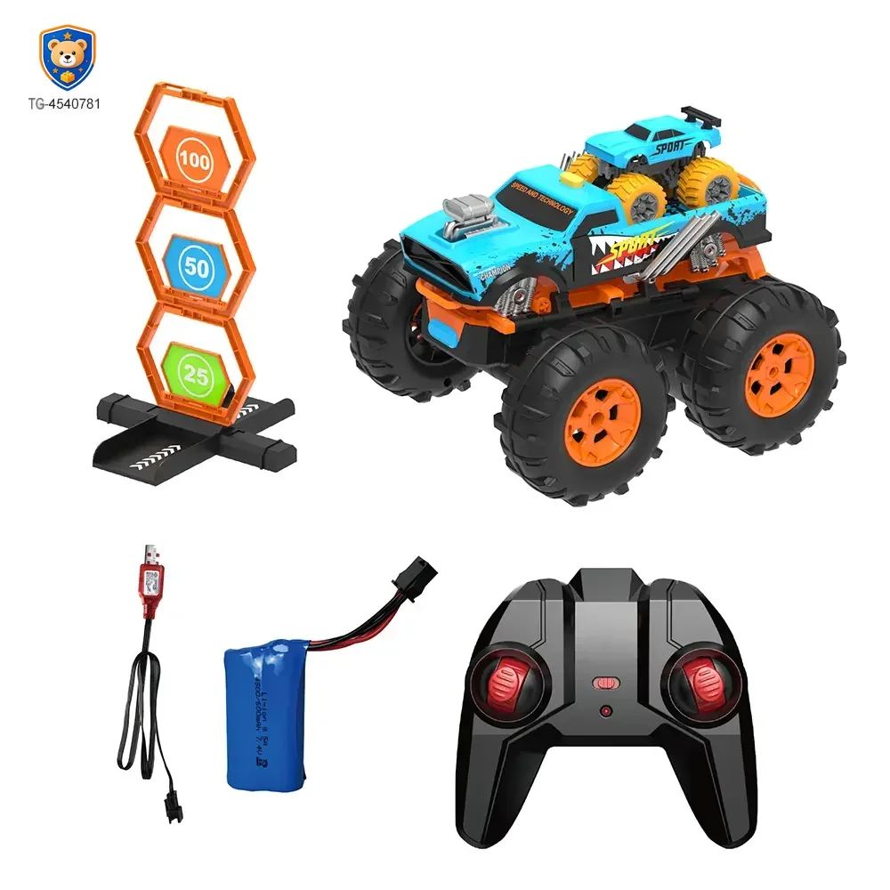 2-in-1 Remote Control Catapult Car with Transform Launcher Track — product view 1
