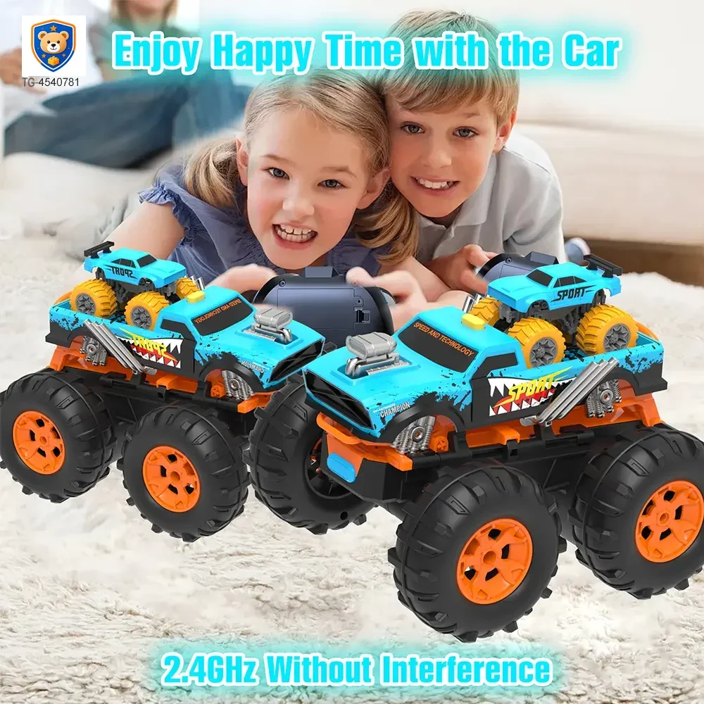 2-in-1 Remote Control Catapult Car with Transform Launcher Track — product view 2