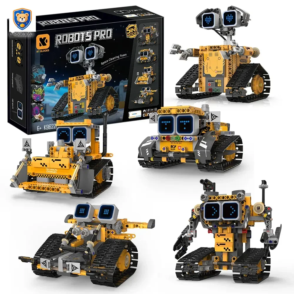 STEM Robot Building Kit, 5-in-1 Robot, Programmable, Remote & App Control — product view 1