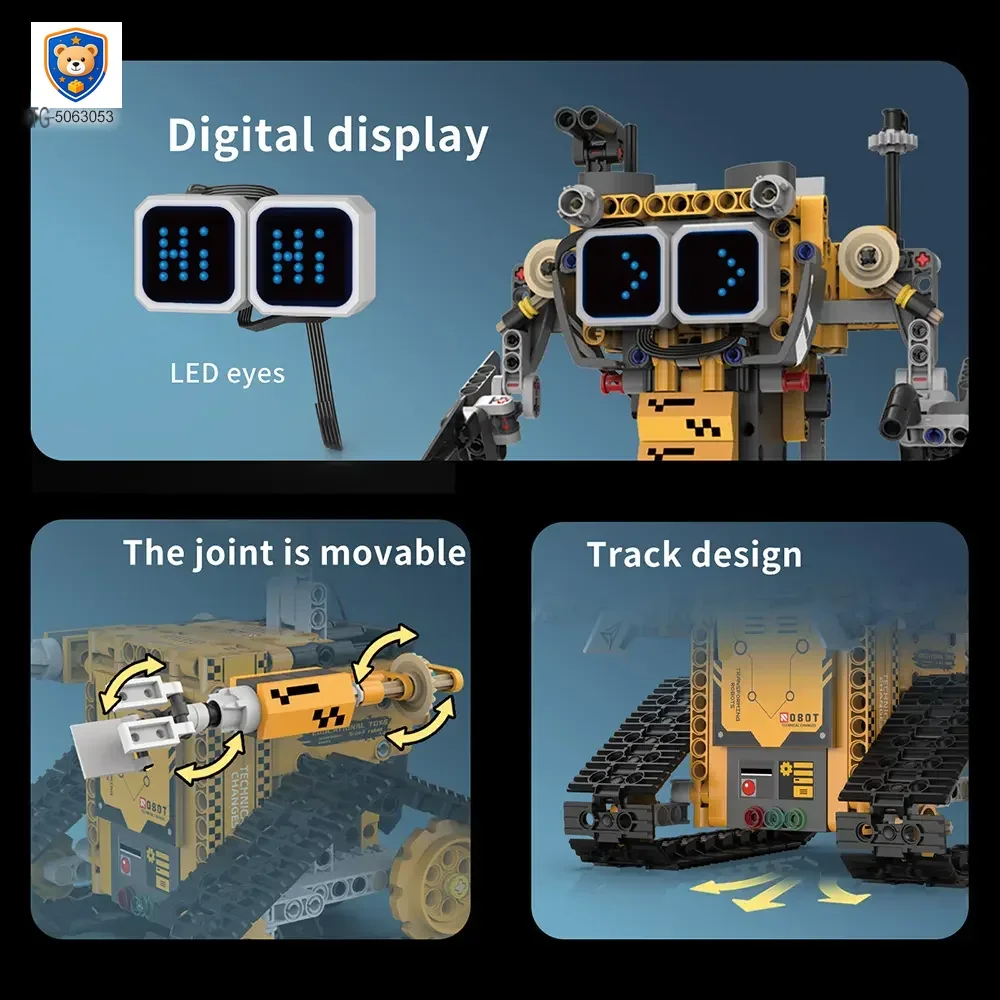 STEM Robot Building Kit, 5-in-1 Robot, Programmable, Remote & App Control — product view 2