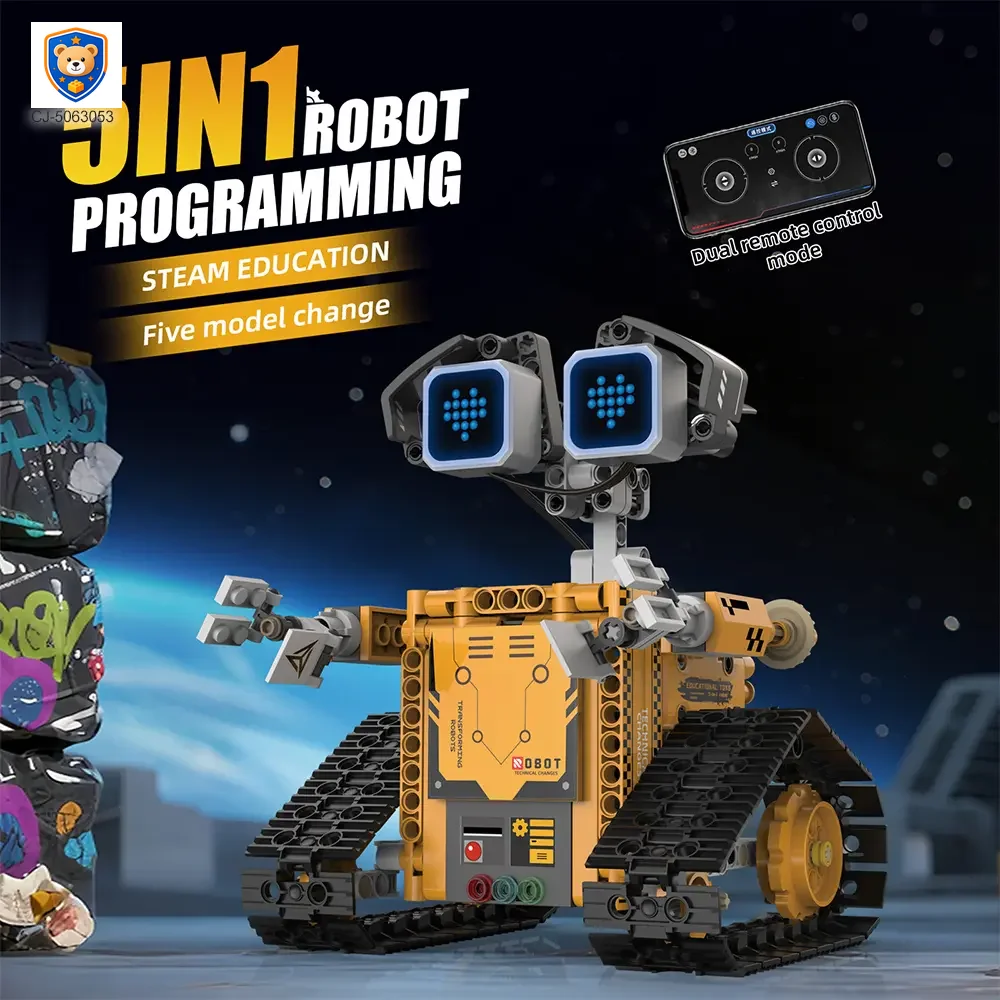 STEM Robot Building Kit, 5-in-1 Robot, Programmable, Remote & App Control — product view 4
