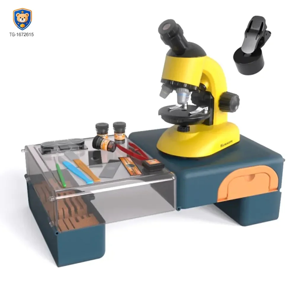 Scientific Microscope Toy, LED 100X-1200X Magnification — product view 1