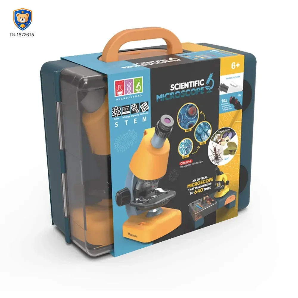 Scientific Microscope Toy, LED 100X-1200X Magnification — product view 6