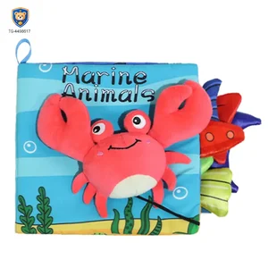 Animal Soft Books with Crinkle Tails, Early Education Toy Supplies