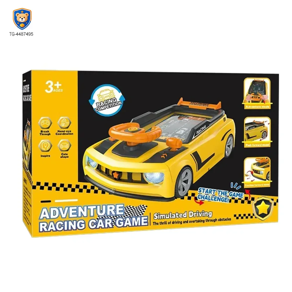 Racing Adventure Game Steering Wheel Toy with Music and Light — product view 6