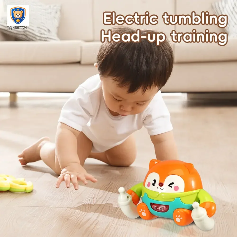 Tumbling Pet Crawling Toy with Lights, Music & Voice Sensor — product view 3