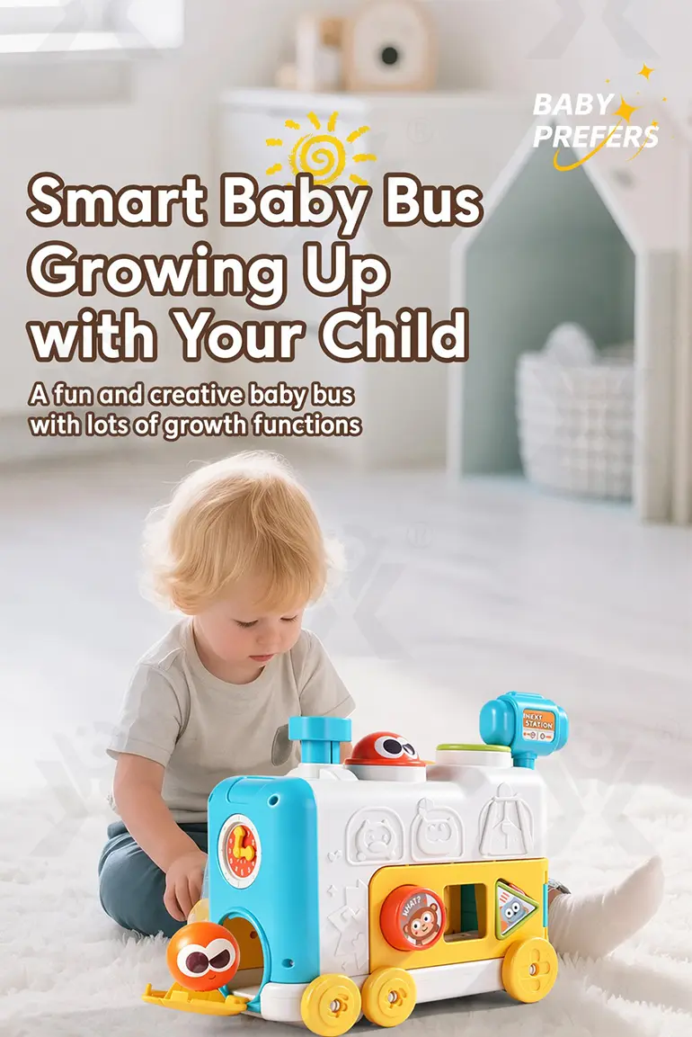 6-in-1 Multi-Function Activity Train Toy, Baby Montessori Sensory Toys Supply (TG5219039) — product detail panel 2