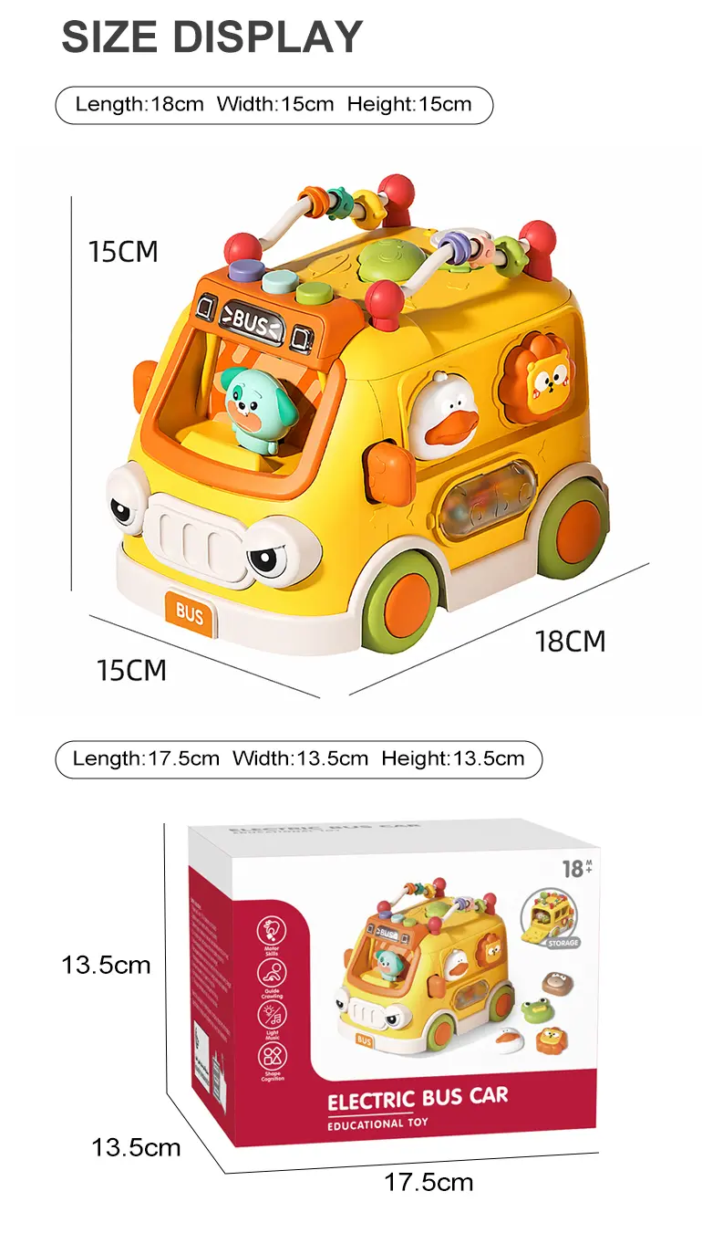 Activity Shape Sorting Bus, Educational Baby Musical Toy (TG5316417) — product detail panel 9