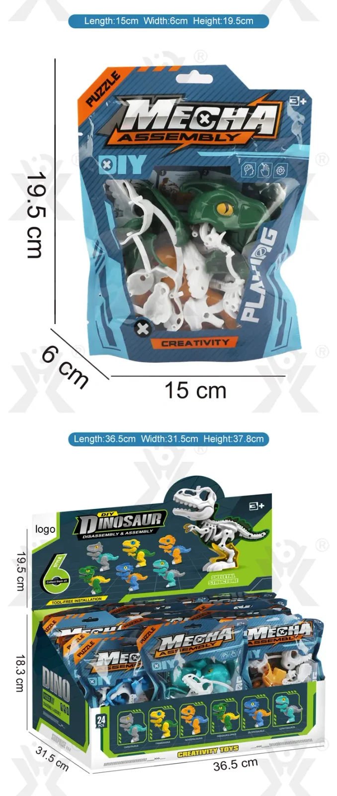 3D Puzzle Figures Assembly Dinosaur Skeleton Toy (TG5041072) — product detail panel 6