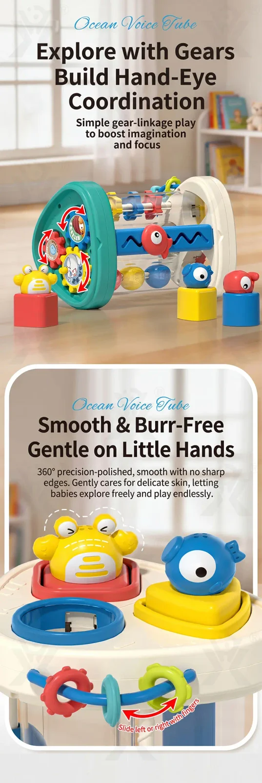 Multifunctional Baby Shape Sorter Hooty Sound Tube Toy (TG5226878) — product detail panel 5