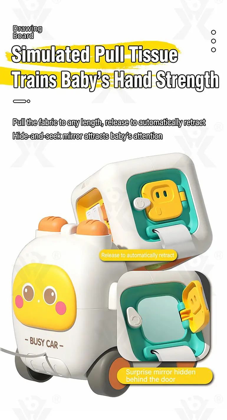 Take-Apart Busy Bus, 6-in-1 Baby Activity Cube Bus Toy with Lights & Music (TG5184350) — product detail panel 5