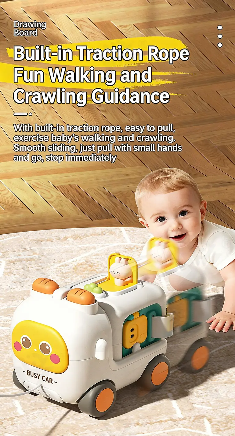 Take-Apart Busy Bus, 6-in-1 Baby Activity Cube Bus Toy with Lights & Music (TG5184350) — product detail panel 6