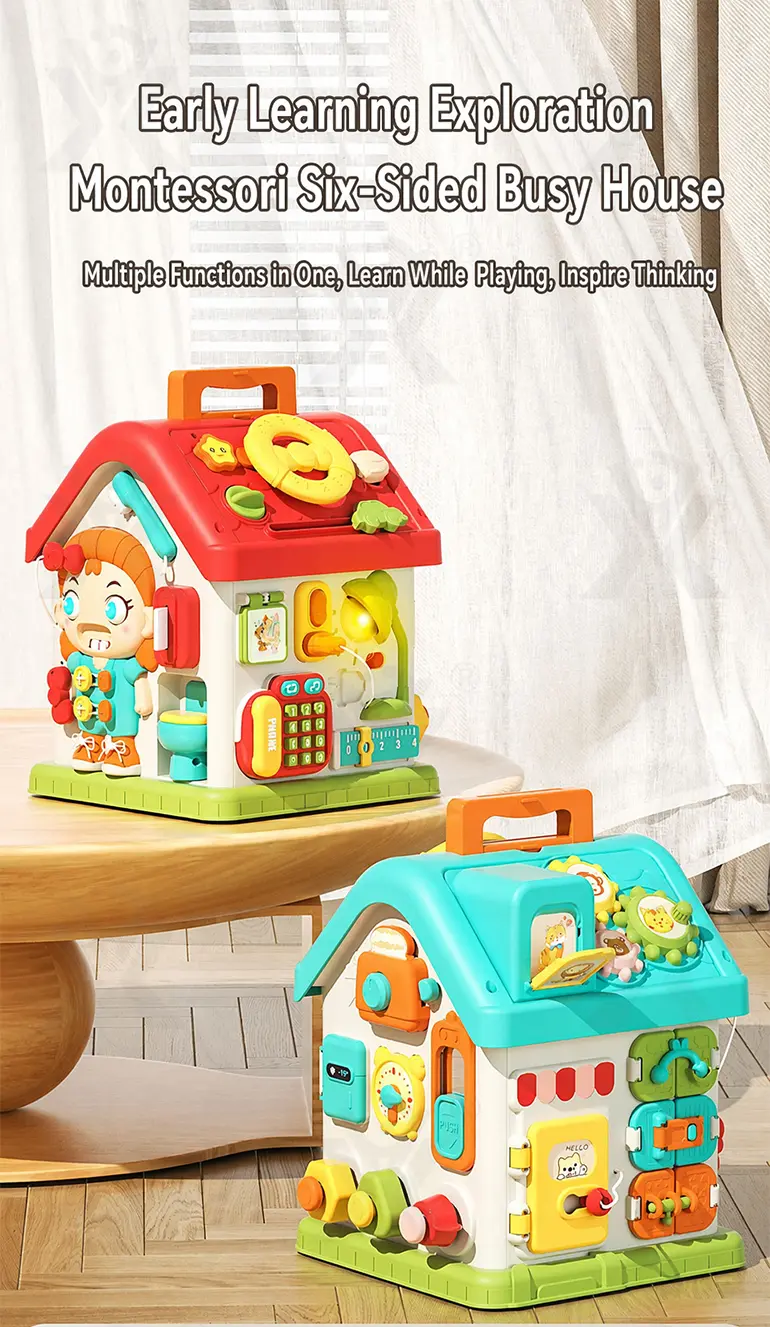 Montessori Busy House Activity Toy for Toddler (TG5260021) — product detail panel 1