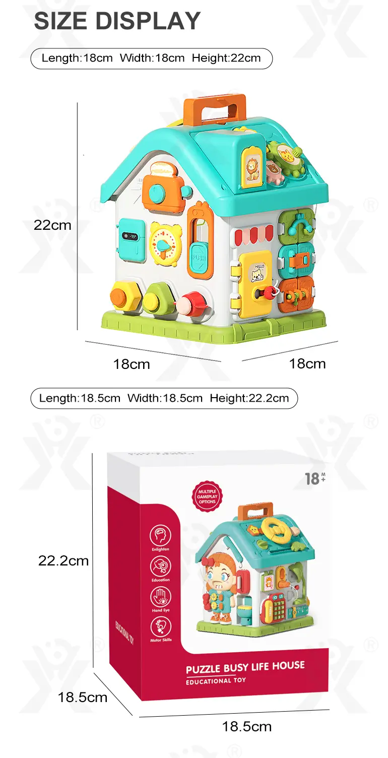 Montessori Busy House Activity Toy for Toddler (TG5260021) — product detail panel 12