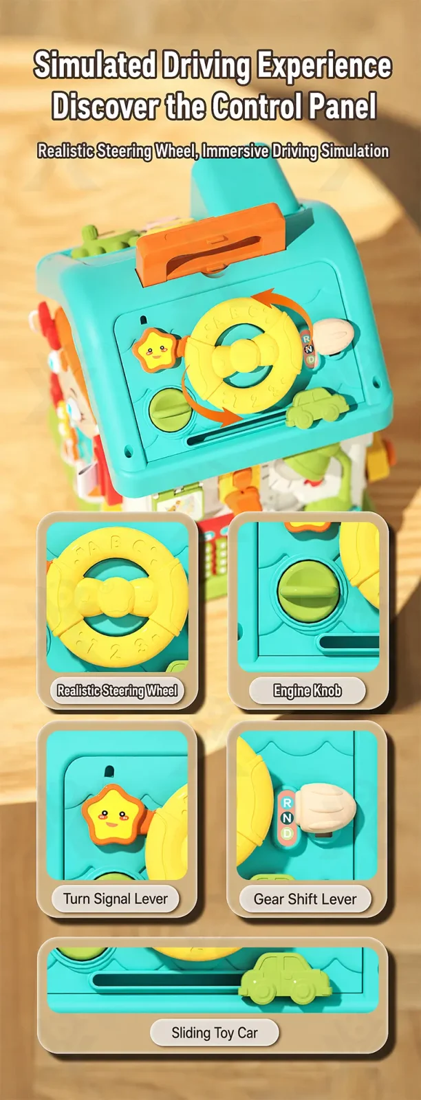 Montessori Busy House Activity Toy for Toddler (TG5260021) — product detail panel 5