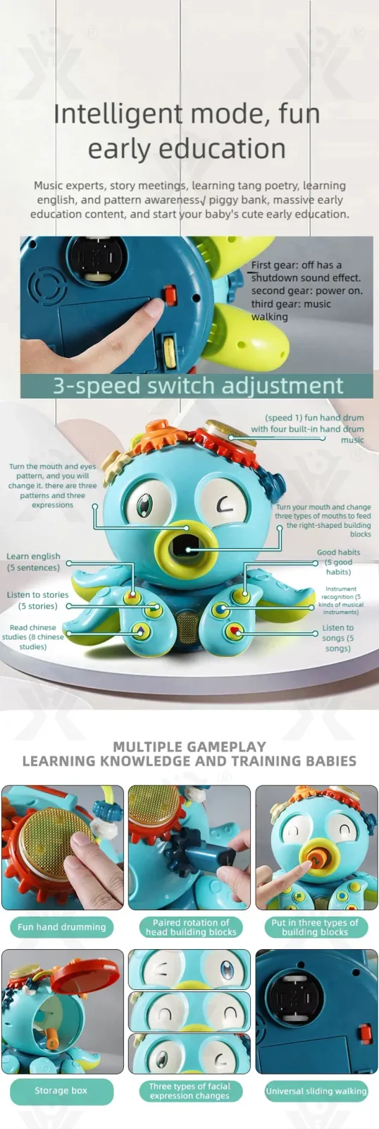 Crawling Octopus Toy For Early Learning (TG2893845) — product detail panel 3