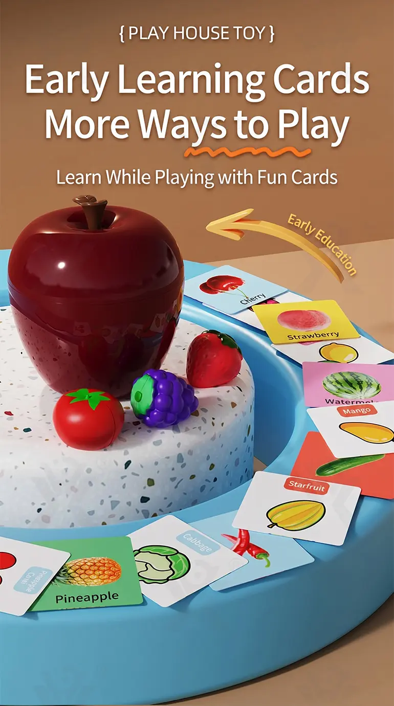Pretend Play Kitchen Cutting Fruits Vegetables Toys (TG5083803) — product detail panel 5