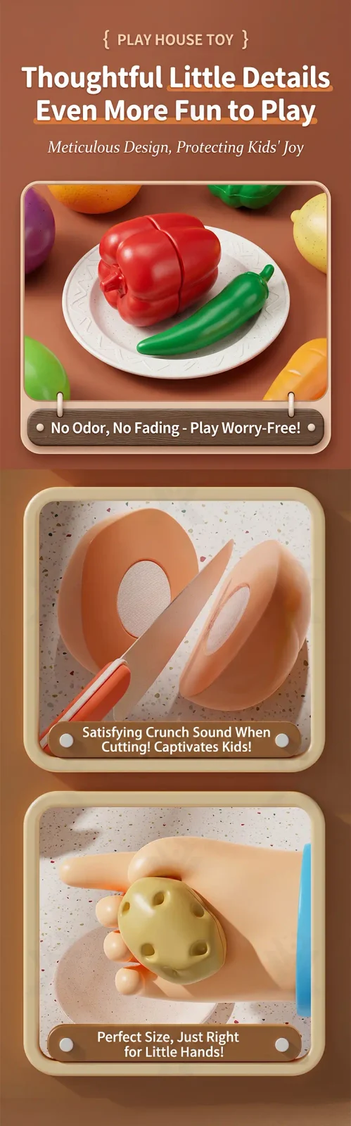 Pretend Play Kitchen Cutting Fruits Vegetables Toys (TG5083803) — product detail panel 7
