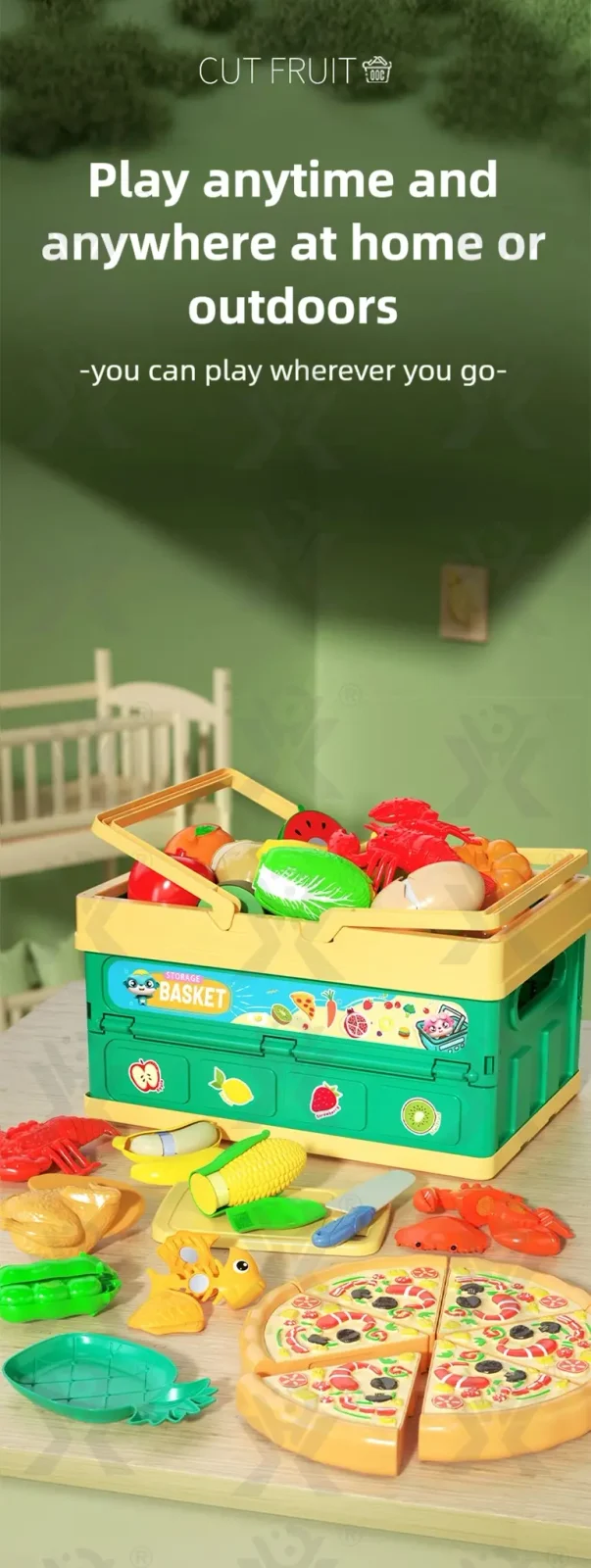 Cutting Pretend Play Food Toy Kitchen Pretend Play Set (TG4458925) — product detail panel 5