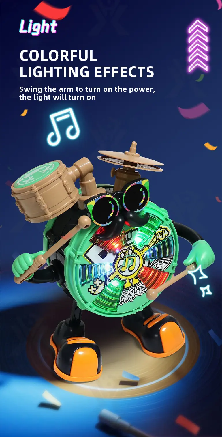 Baby Dancing Drum Instrument Electric Music Robot Toy (TG4420044) — product detail panel 3