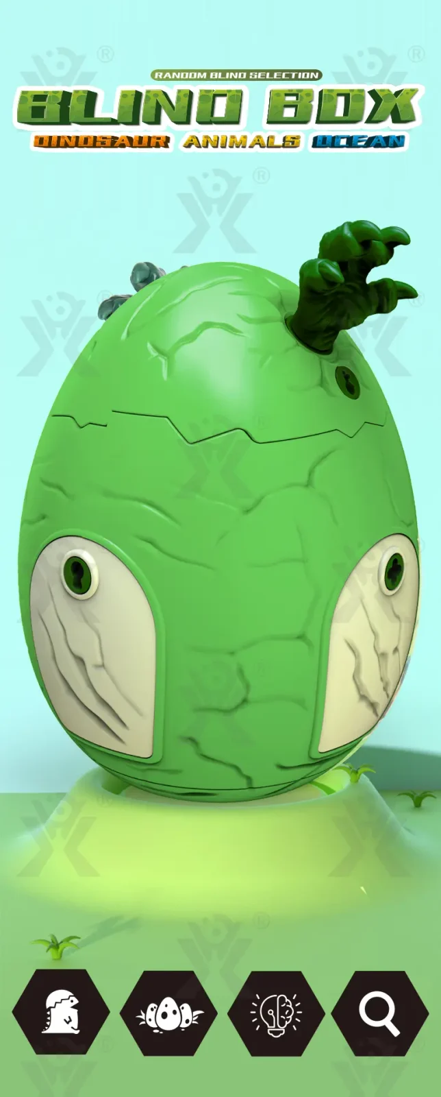 Articulated Dinosaur Egg Surprise Blind Box (TG5103219) — product detail panel 1