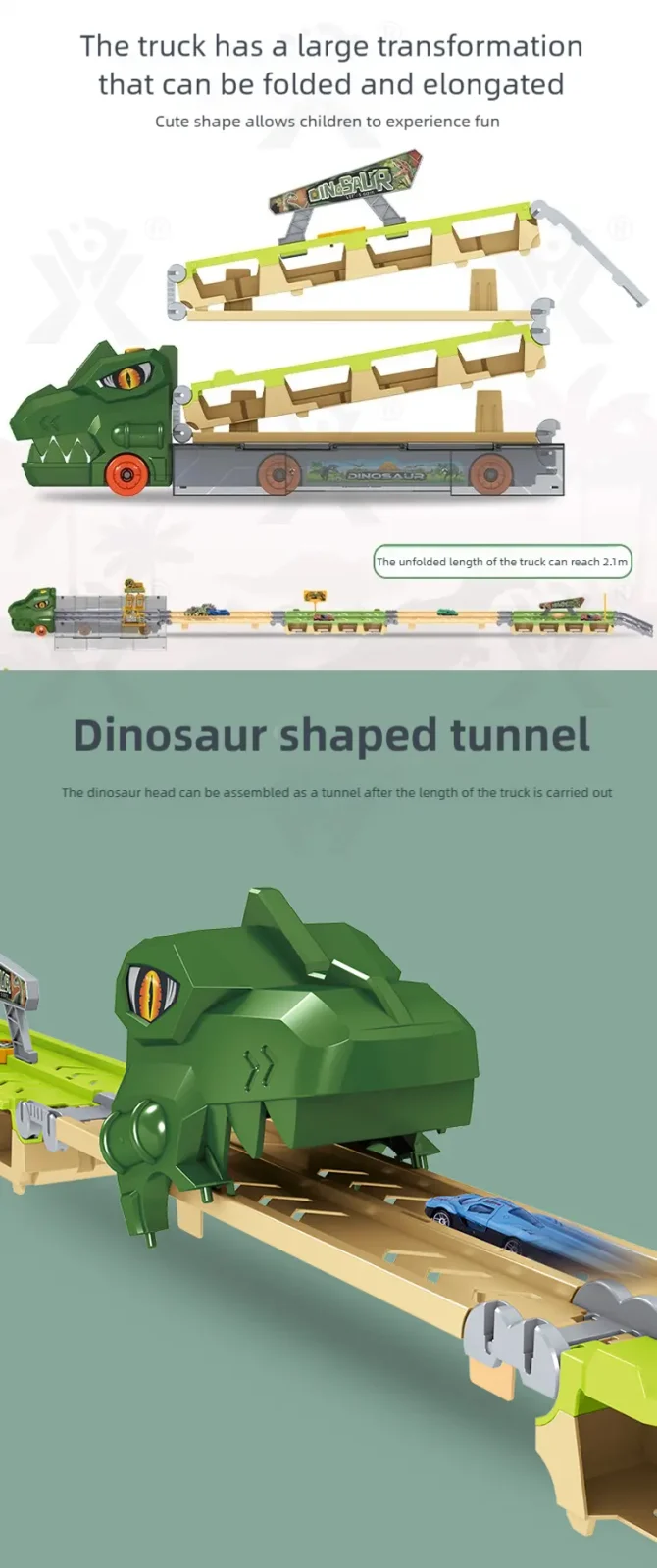 Dinosaur Railcar Toy, Track Toy Sets Supply (TG4130753) — product detail panel 2