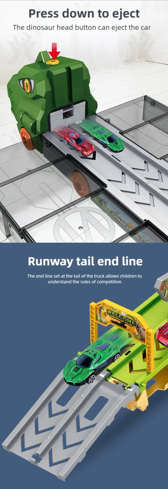Dinosaur Railcar Toy, Track Toy Sets Supply (TG4130753) — product detail panel 3