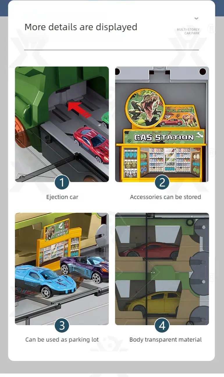 Dinosaur Railcar Toy, Track Toy Sets Supply (TG4130753) — product detail panel 4