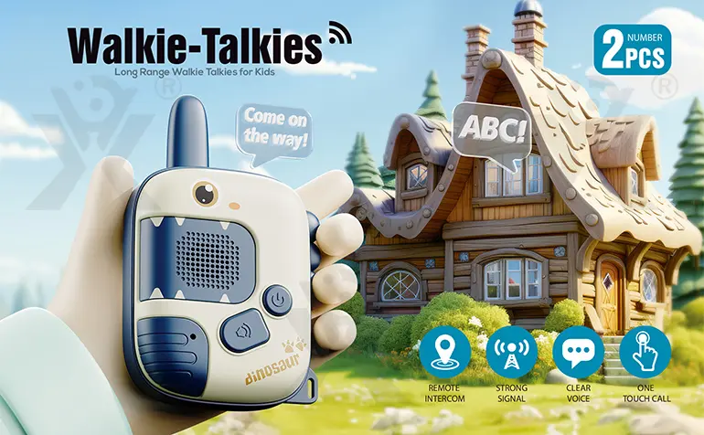 Dinosaur Walkie Talkies, 300M Range (TG4533447) — product detail panel 1