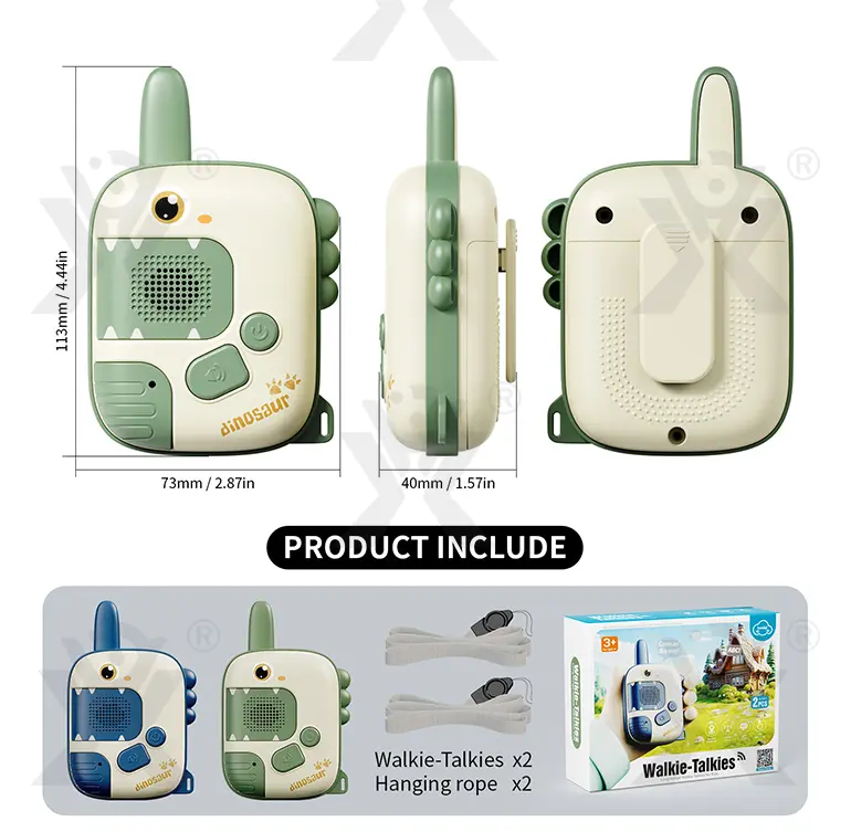 Dinosaur Walkie Talkies, 300M Range (TG4533447) — product detail panel 3