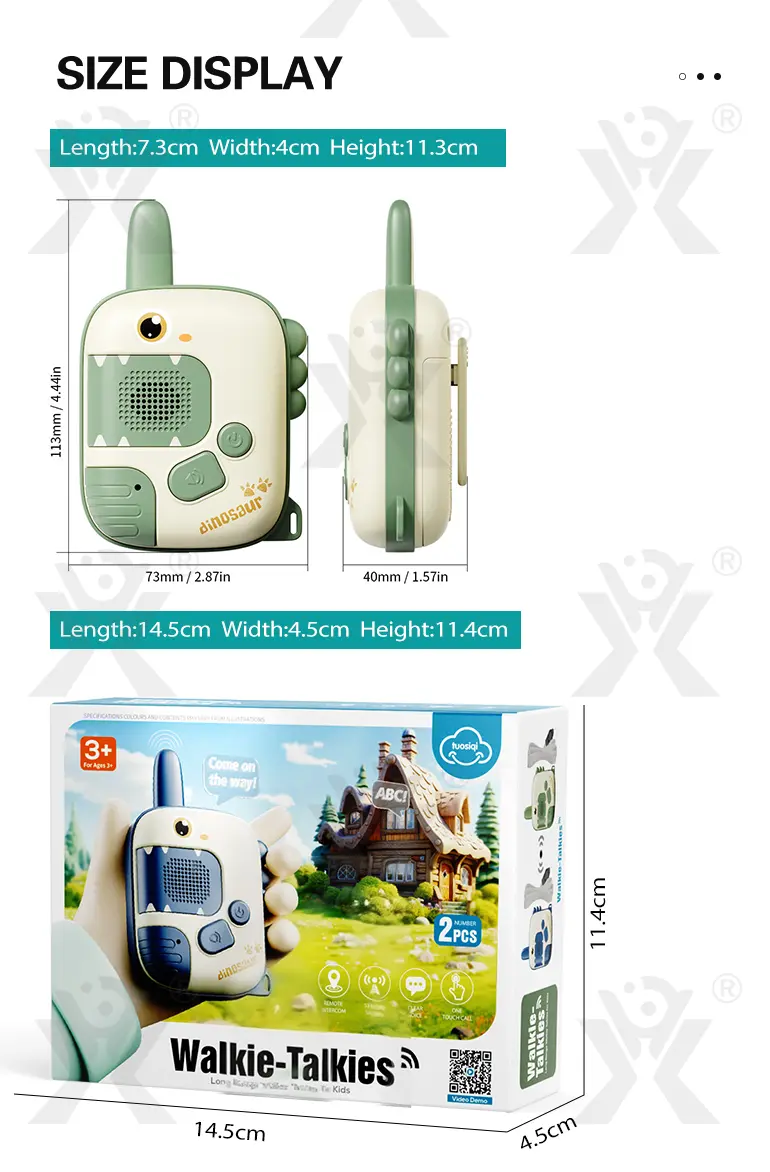 Dinosaur Walkie Talkies, 300M Range (TG4533447) — product detail panel 8