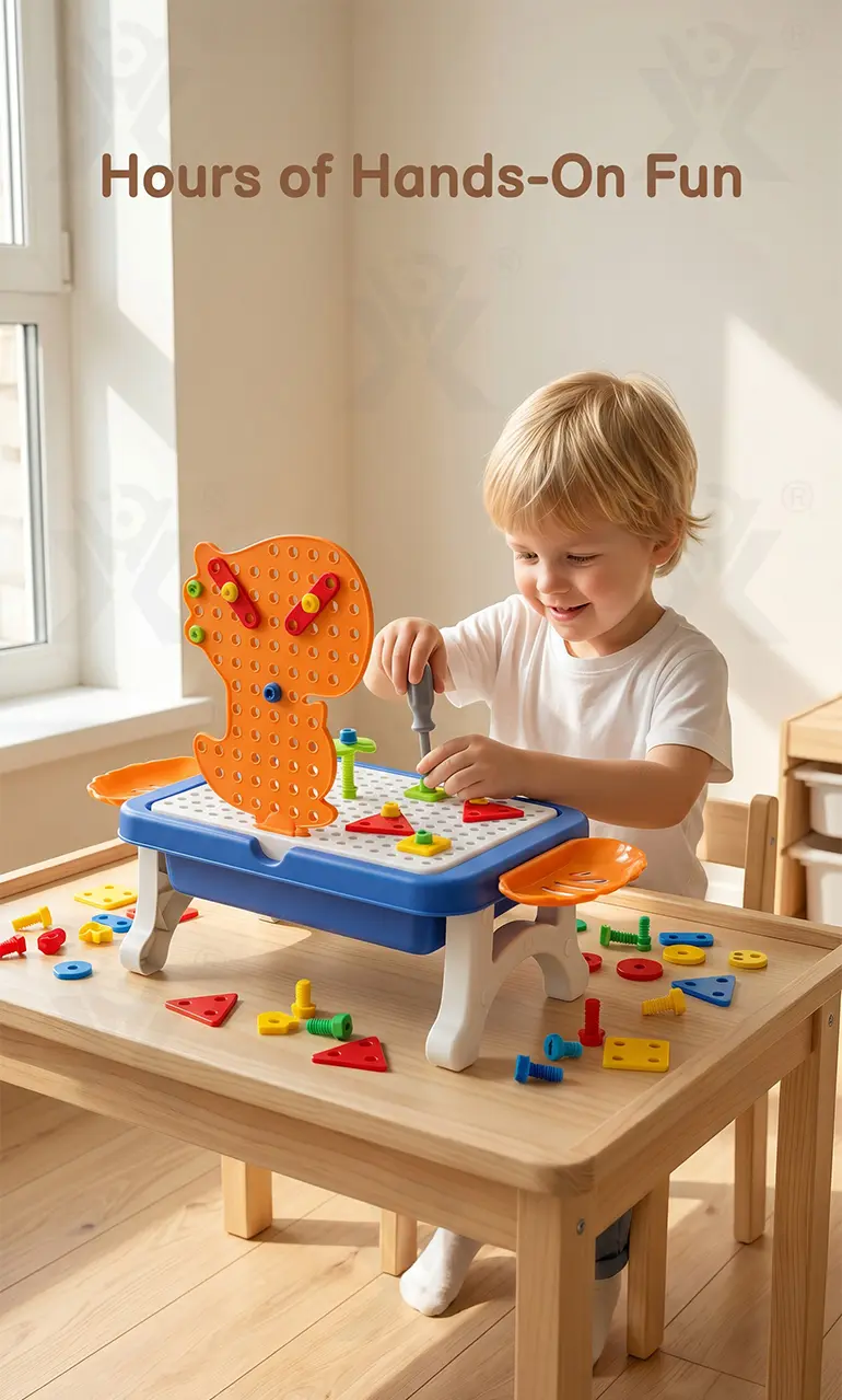 Educational Construction Table Toy & Magnetic Drawing Board (TG5127134) — product detail panel 4