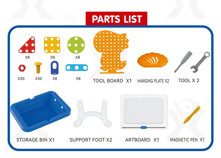 Educational Construction Table Toy & Magnetic Drawing Board (TG5127134) — product detail panel 7