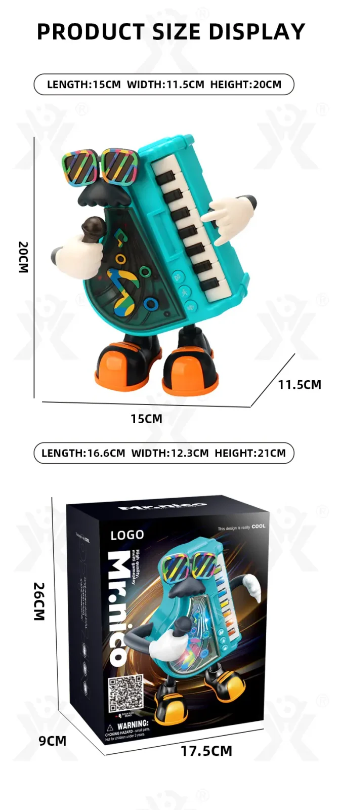 Kids Electric Dancing Piano Toy, Interesting and Funny (TG4420043) — product detail panel 8