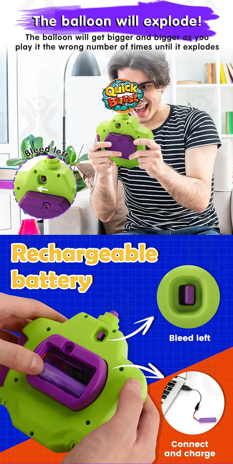 Fast Push Pop Game Toy, Fidget Toys with Balloon for Kids (TG4449088) — product detail panel 3