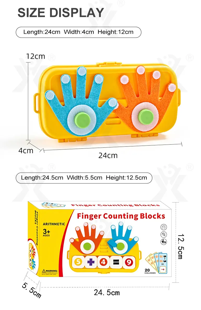 Finger Counting Board, Educational Number Logic Game for Kids (TG5197547) — product detail panel 11