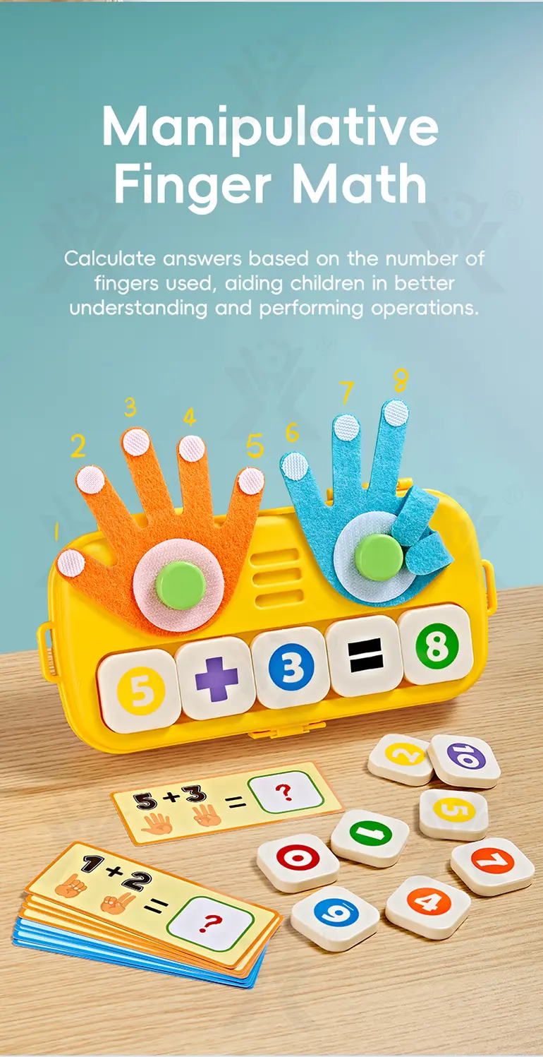 Finger Counting Board, Educational Number Logic Game for Kids (TG5197547) — product detail panel 3